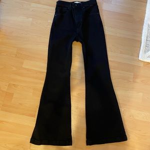 Abercrombie and Fitch flared black jeans